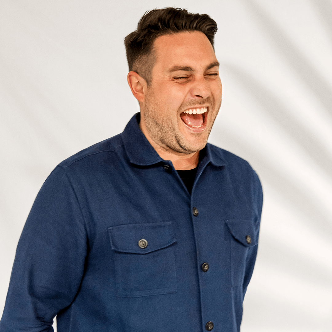 Jean-Philippe Samson laughing.