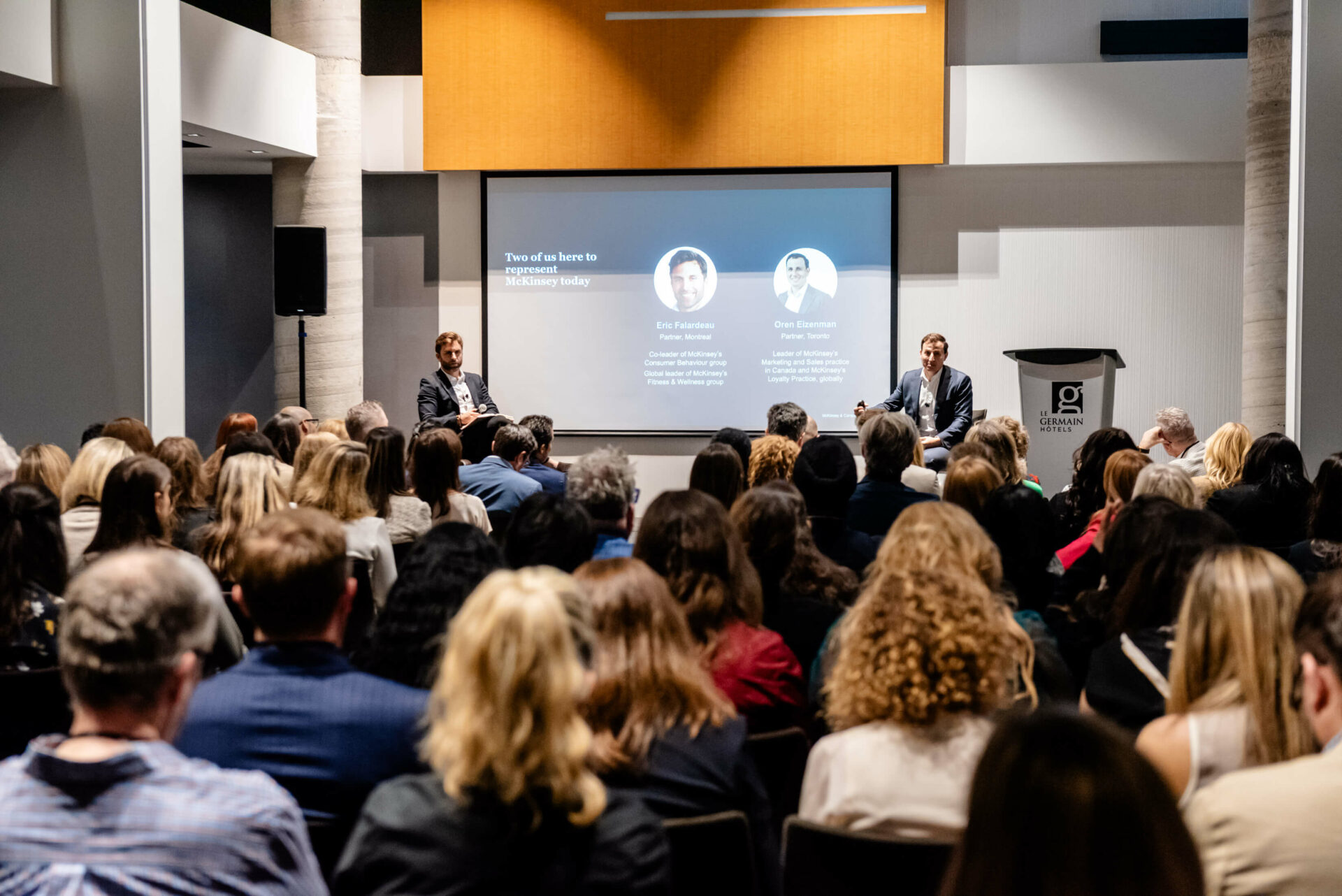 McKinsey presentation at the C-Suite Marketing Summit with Eric Falardeau and Oren Eizenman.